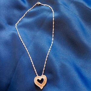 New necklace with heart pendant Sterling Silver